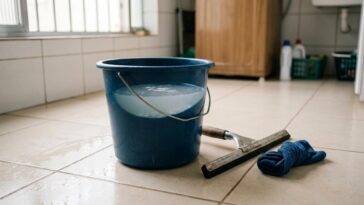Colocar sal na água de passar pano no chão: para que serve e por que é recomendado