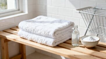 Como recuperar toalha dura e áspera e deixar macia novamente com um truque que dura vários meses