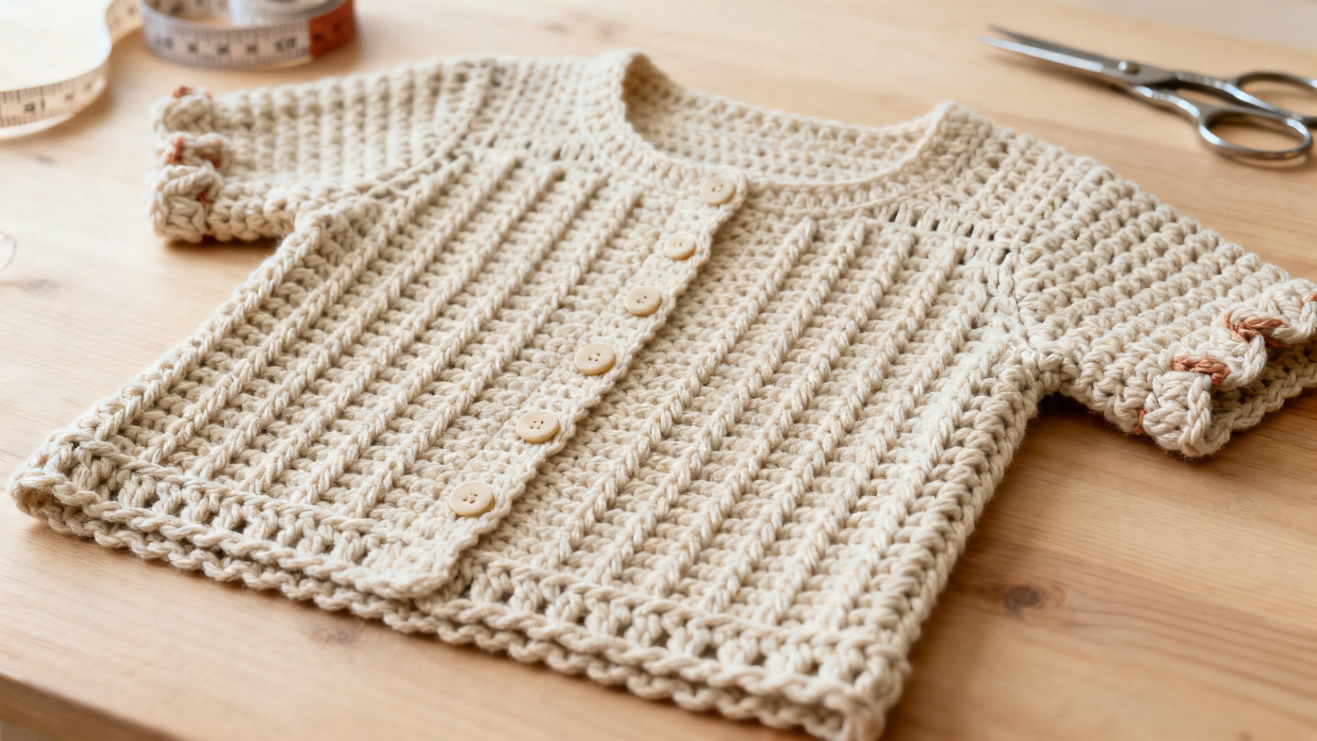 Detalhe da carcela, dos botões e dos pontos altos bem definidos.