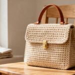 Essa bolsa de crochê estruturada parece peça de grife e o segredo está no tipo de entretela usada por dentro