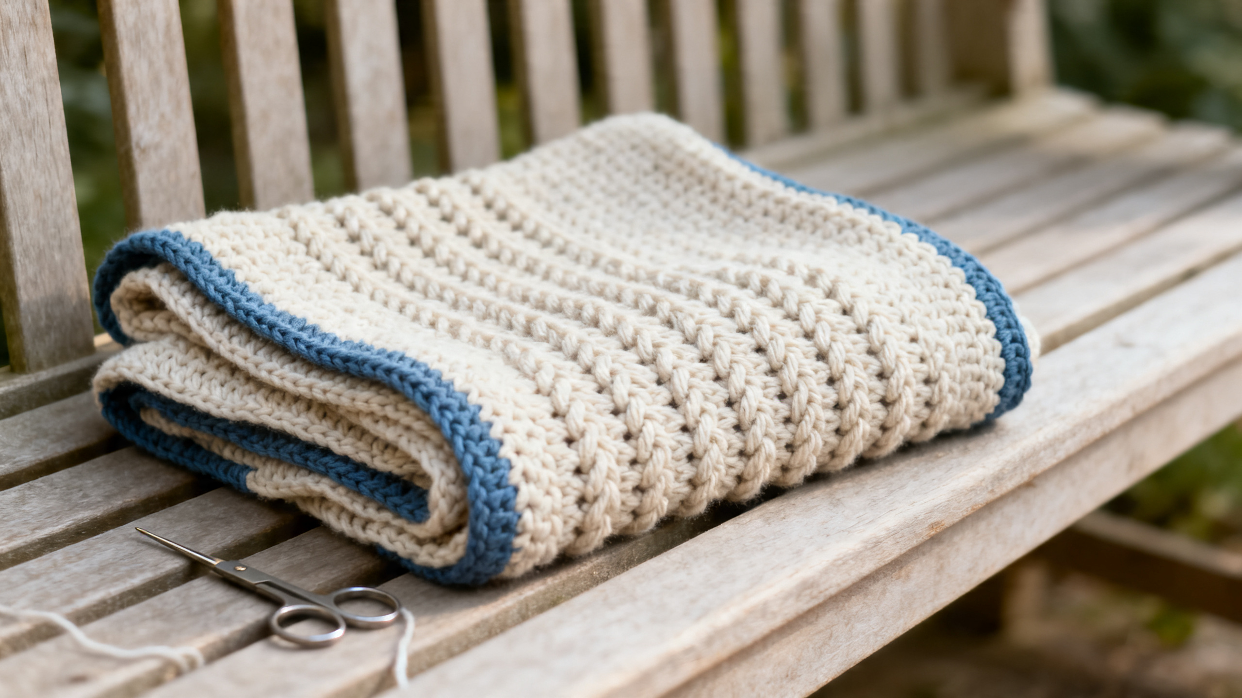 Detalhe dos pontos em relevo e do acabamento da manta.