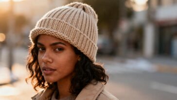 Essa touca de crochê estilo beanie virou febre nas cidades frias e fica pronta com menos de um novelo