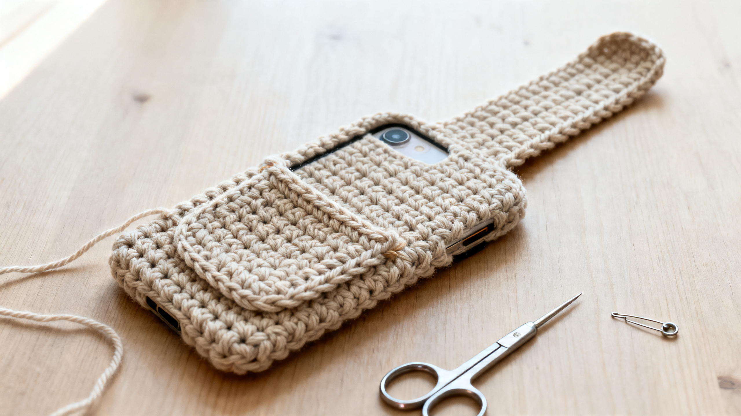 Detalhe da montagem com bolso, aba traseira e acabamento em ponto baixo