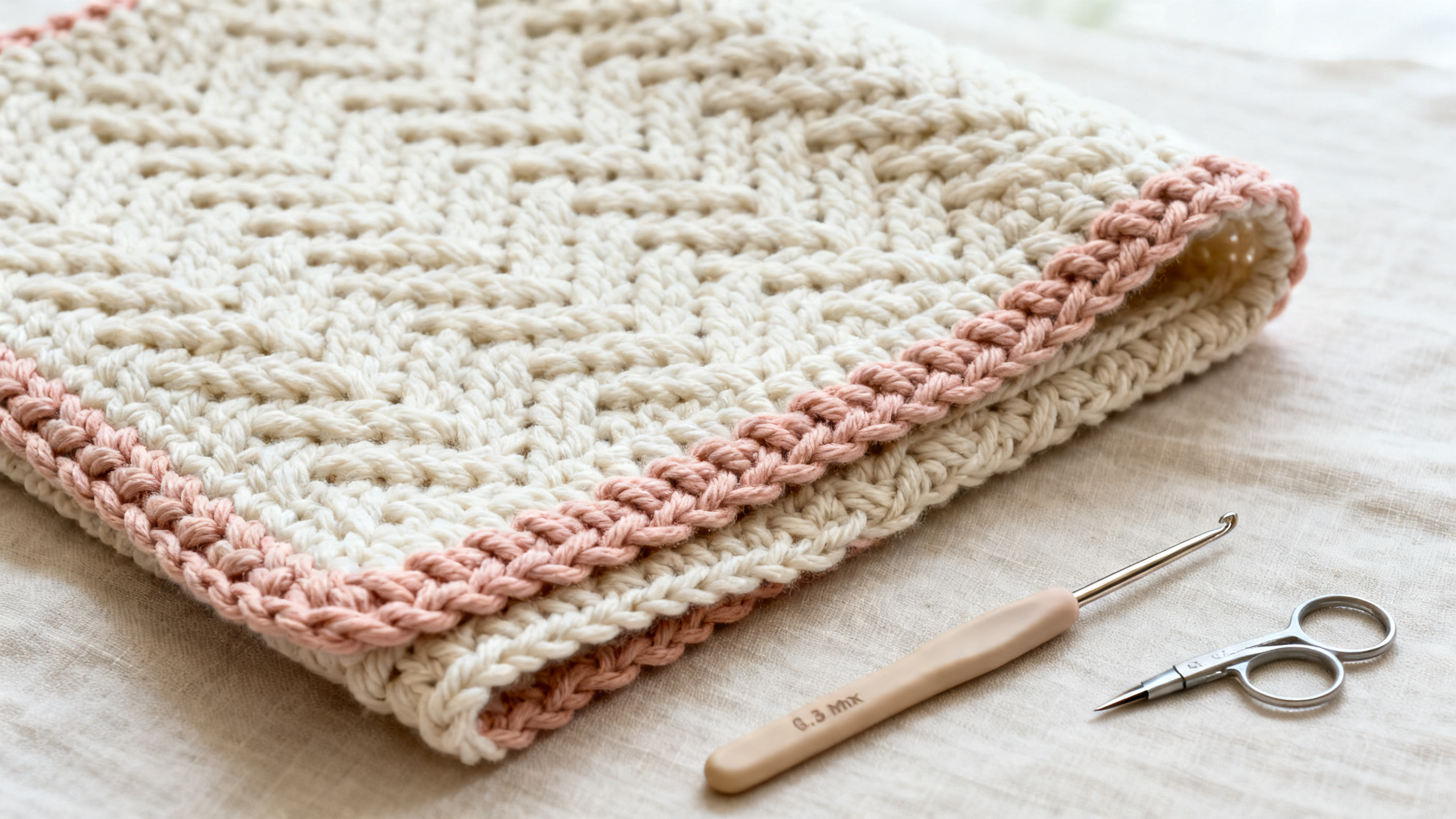 Detalhe da trama espigada e do acabamento firme no tapete infantil.