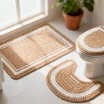 O jogo de banheiro de crochê voltou com tudo em 2026 mas agora com um visual moderno que ninguém esperava