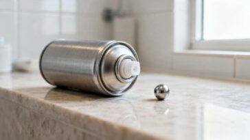 Para que serve a bolinha de plástico dentro da lata de desodorante aerossol