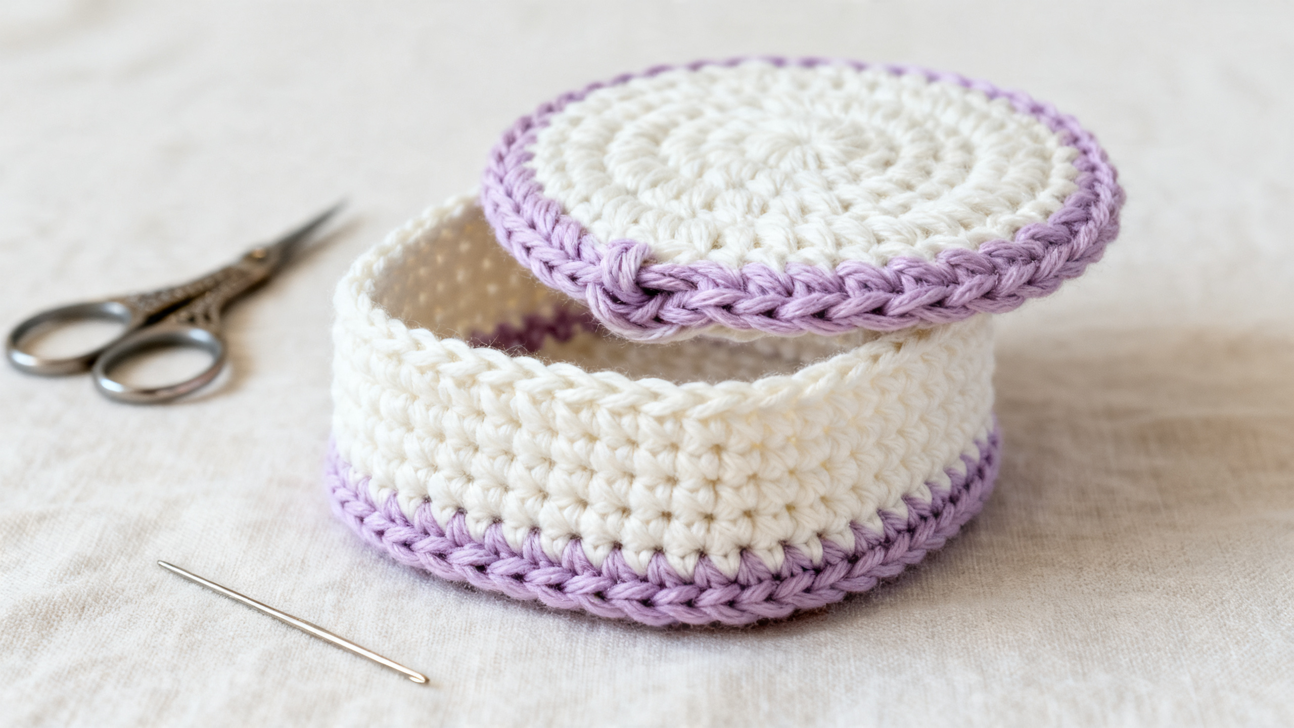 Detalhe da borda e da dobra que deixam o porta-joias firme