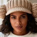 Touca de crochê estilo boina está em todas as semanas de moda e a versão caseira fica idêntica à original