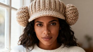 Touca de crochê estilo boina está em todas as semanas de moda e a versão caseira fica idêntica à original