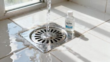 Truque caseiro de dois minutos para desentupir ralo sem produtos químicos agressivos