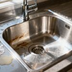 Truque com sal grosso que deixa a pia da cozinha desengordurada e brilhando em poucos minutos