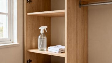 Truque simples com vinagre para tirar o cheiro de mofo do guarda-roupa de vez