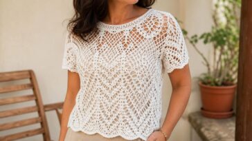 Blusa de crochê rendada: qual fio de algodão usar e quanto comprar