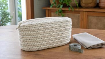 Necessaire de crochê para viagem: qual fio impermeável usar e quanto comprar (sem desperdício)