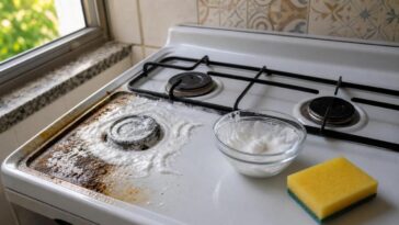 Nem detergente nem sabão em pó: a mistura caseira que dissolve a gordura encrostada do fogão em minutos